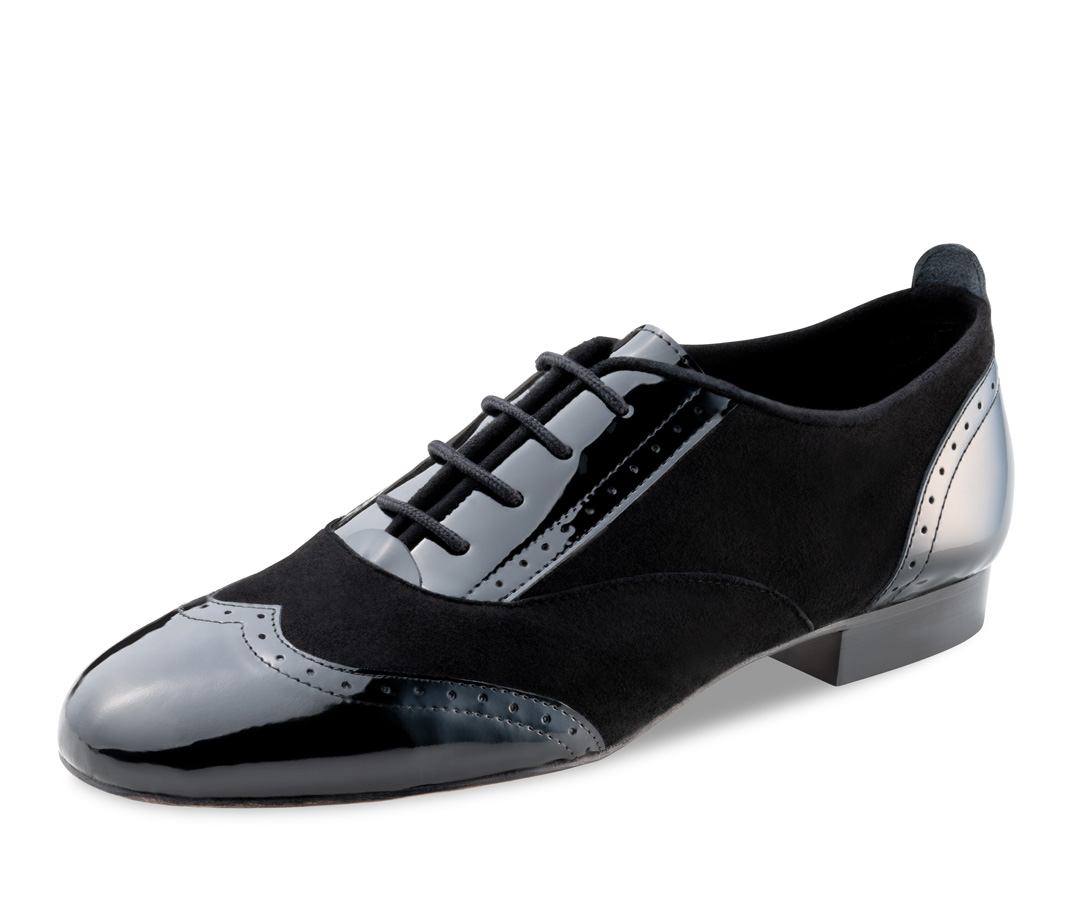 Chaussures de danse Swing noires de Werner Kern avec semelle en cuir