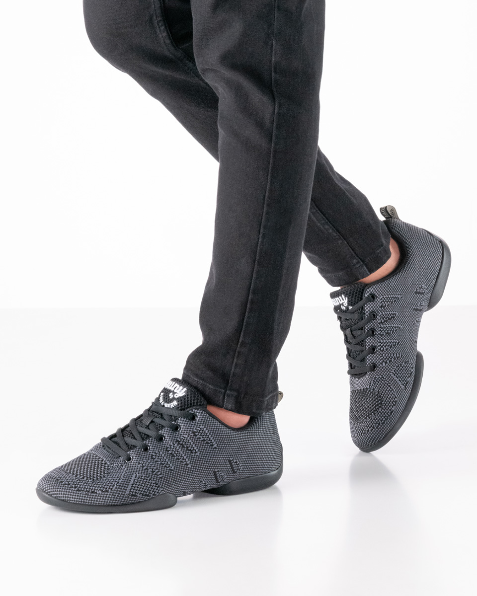 Sneaker 4050 Baskets de danse pour hommes en gris noir