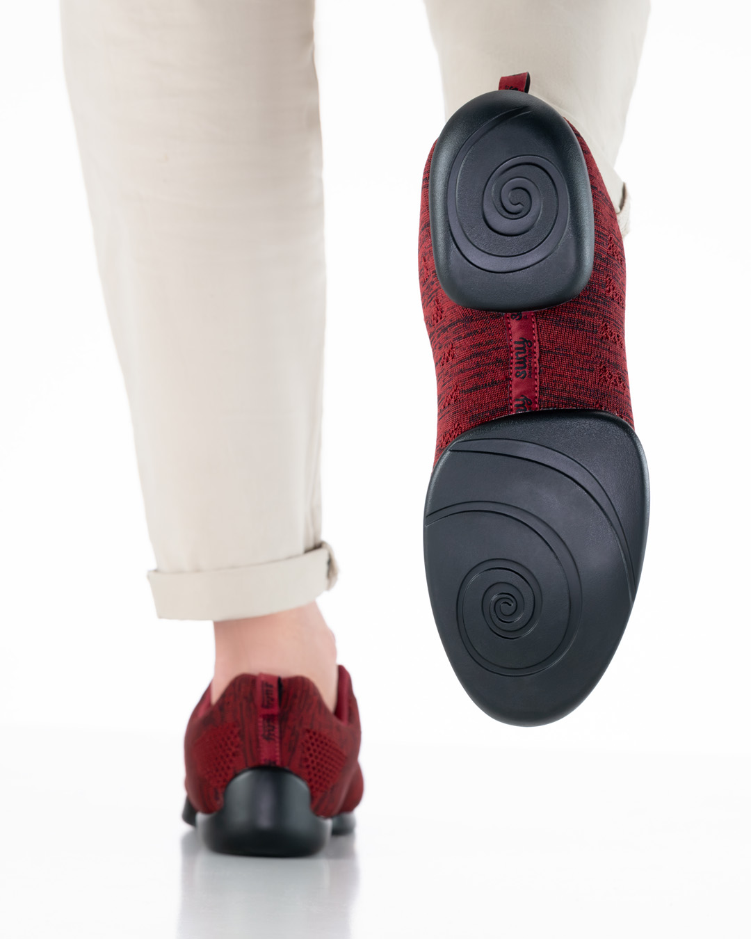4035 Semelle fendue en PU de la sneaker de danse pour hommes Suny