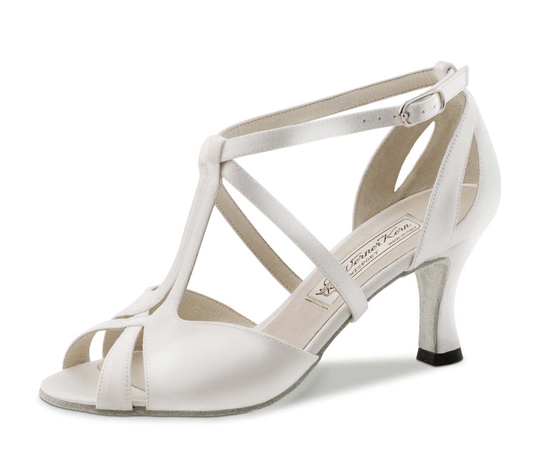 Chaussure de mariée ouverte de Werner Kern en satin
