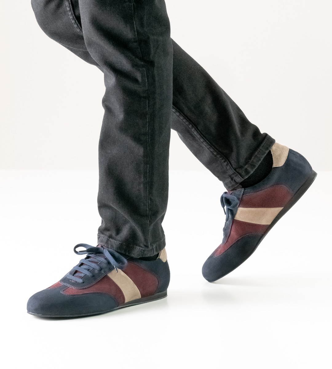 Chaussures de danse pour hommes tricolores de Kern Werner pour semelles amovibles