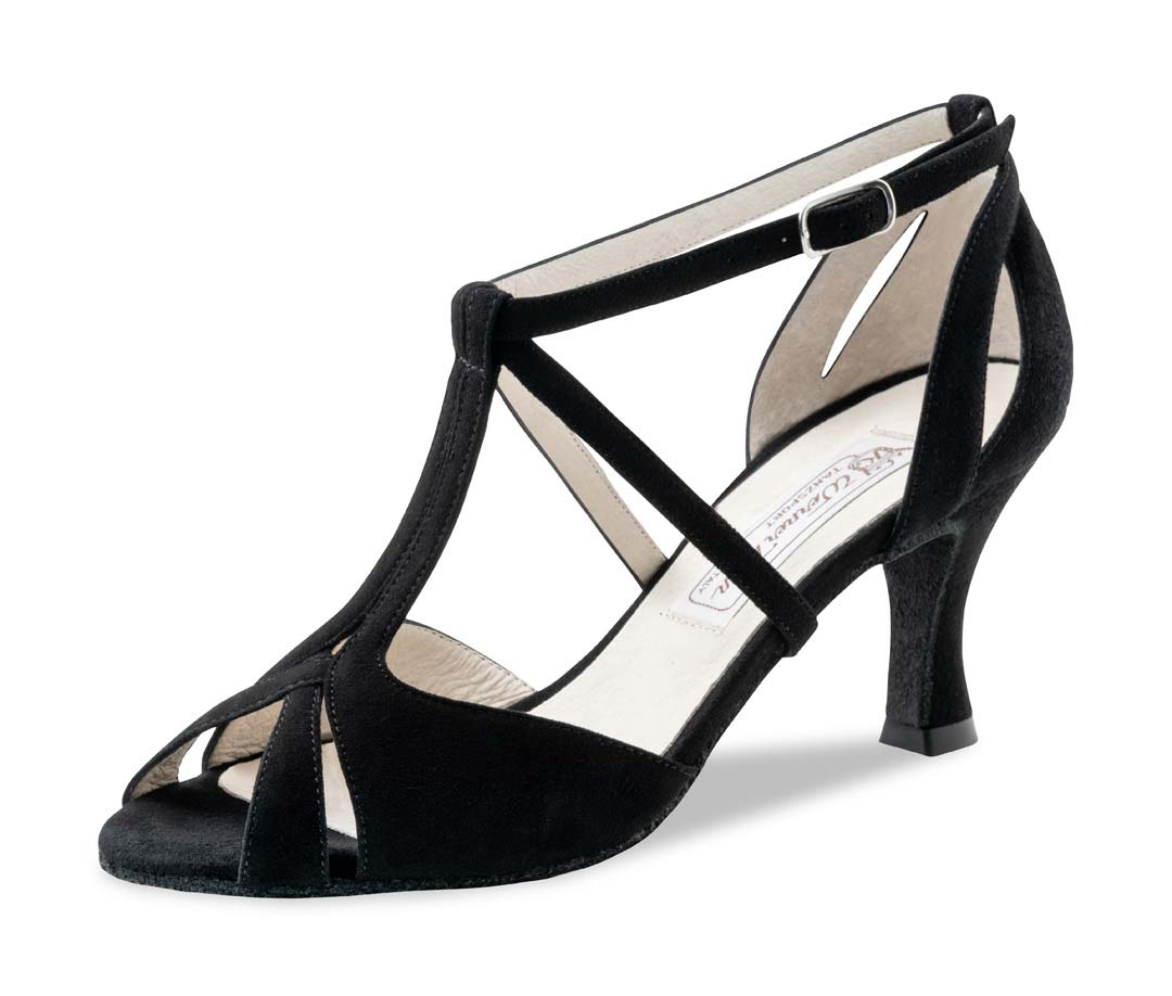 Chaussures de danse pour femmes Salsa de Werner Kern en noir.