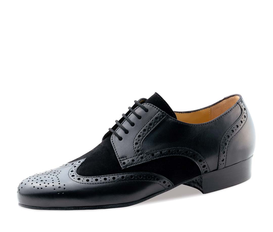Udine Werner Kern Chaussures de danse pour hommes pour le tango en noir avec talon haut de 3 cm