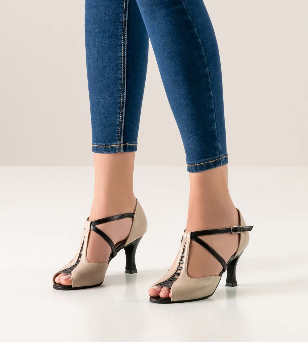 Holly Chaussures de danse Salsa beige de Werner Kern