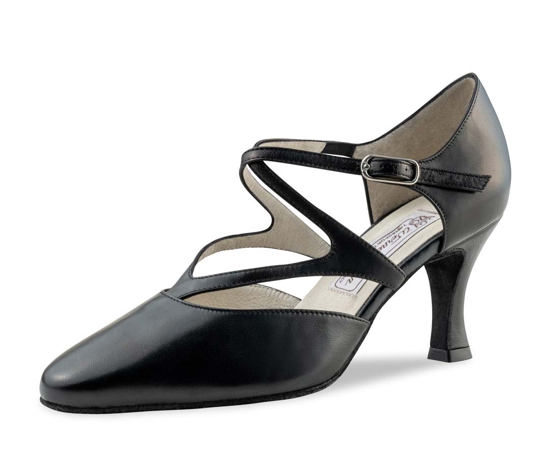 Chaussures de danse étroites Werner Kern pour dames avec doubles brides croisées