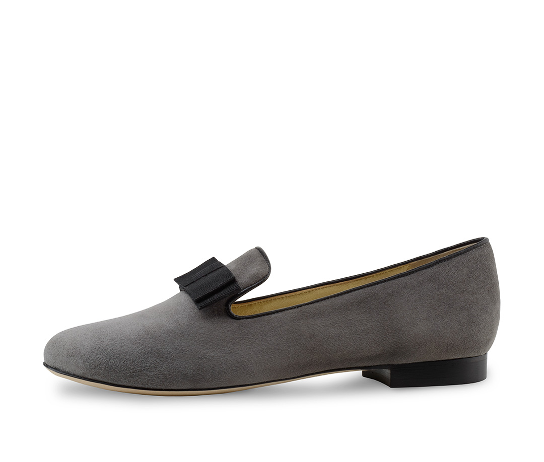 Loafer Lee gris de Werner Kern en daim fin