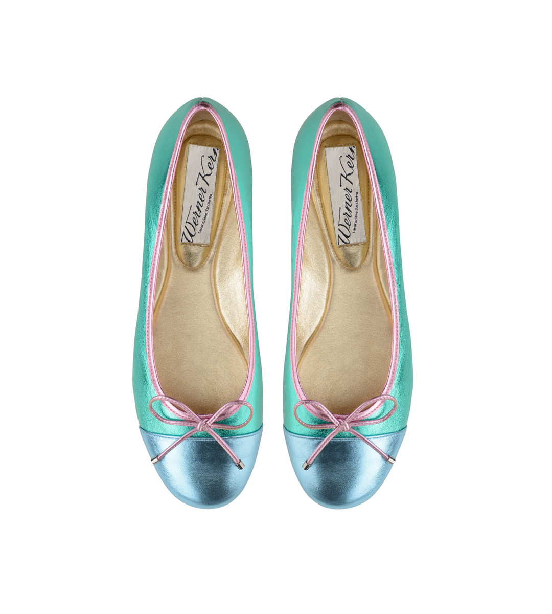 Ballerina Pina - Werner Kern Ballerinas Pina est une ballerine en cuir nappa laminé souple comme un gant.