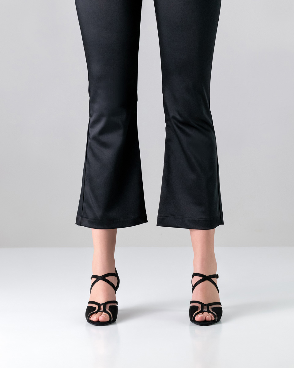 Chaussures de danse pour femmes Werner Kern d'une hauteur de 6,5 cm en combinaison avec un pantalon noir