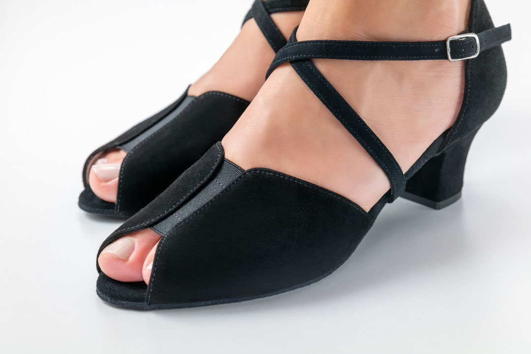 Anita dance shoes by Werner Kern with a rubber insert and a 4.5 cm block heel