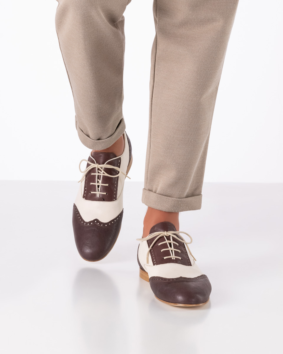 Werner Kern Carrara en beige/bordo, cuir de chèvre tanné de manière durable pour un confort incroyablement doux, extrêmement flexible et confortable avec laçage 4xFast pour une tenue sécurisée, hauteur de talon fantastiquement confortable de 1,5 cm
