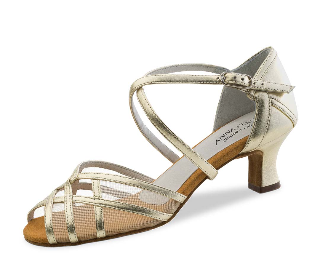 chaussure de danse ouverte pour dames d'Anna Kern en or