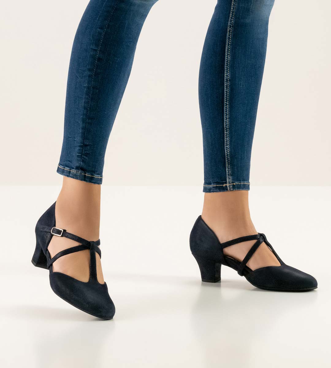 Jessie Chaussures de danse fermées pour femmes Werner Kern en velours chatoyant