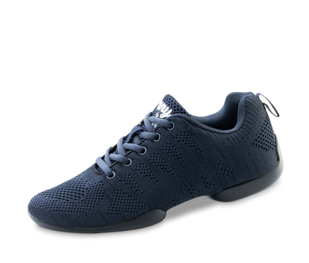 Sneaker de danse pour hommes en bleu-noir de Suny for Salsa