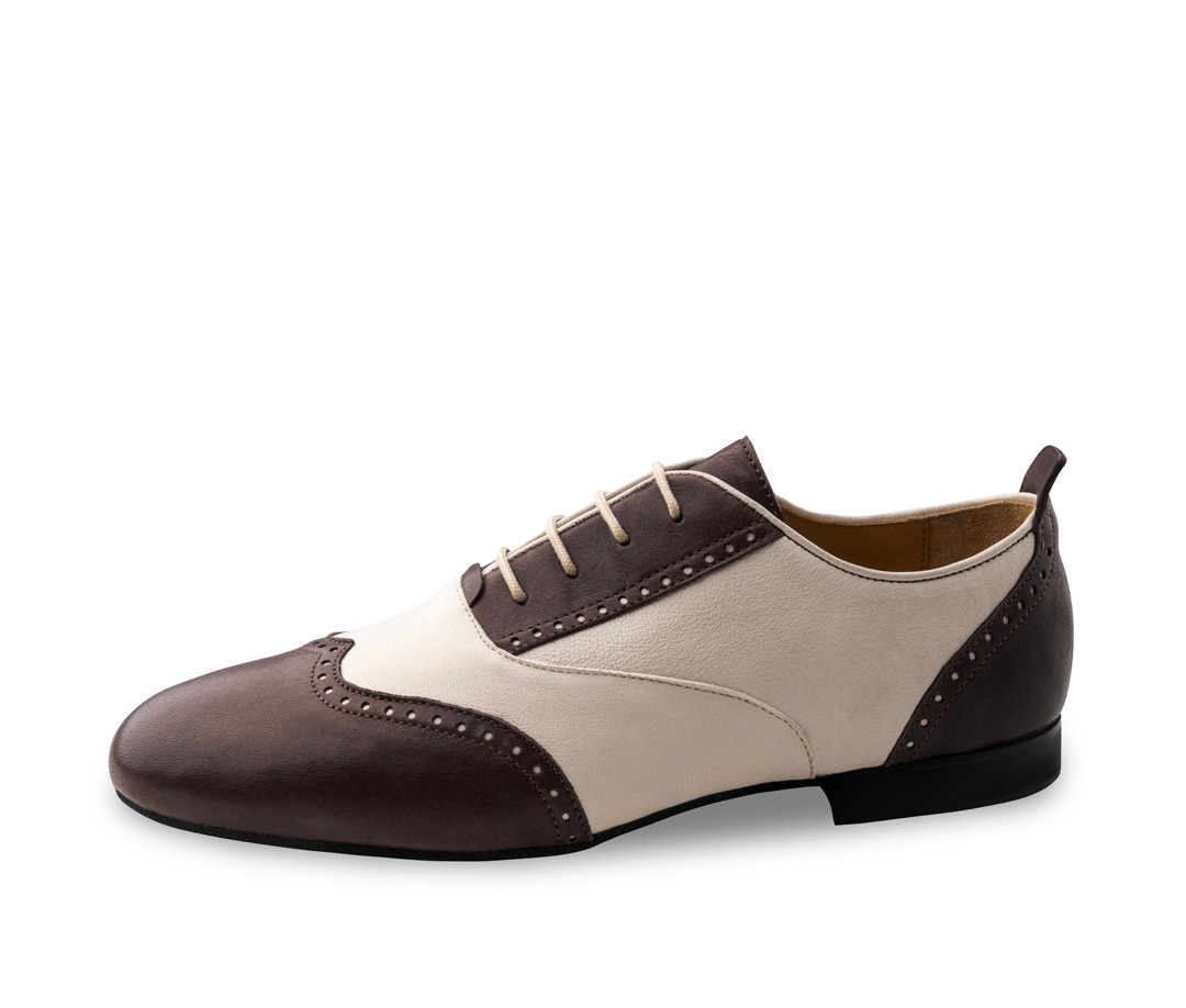 Werner Kern Carrara en beige/bordo, cuir de chèvre tanné de manière durable pour un confort incroyablement doux, extrêmement flexible et confortable avec laçage 4xFast pour une tenue sécurisée, hauteur de talon fantastiquement confortable de 1,5 cm