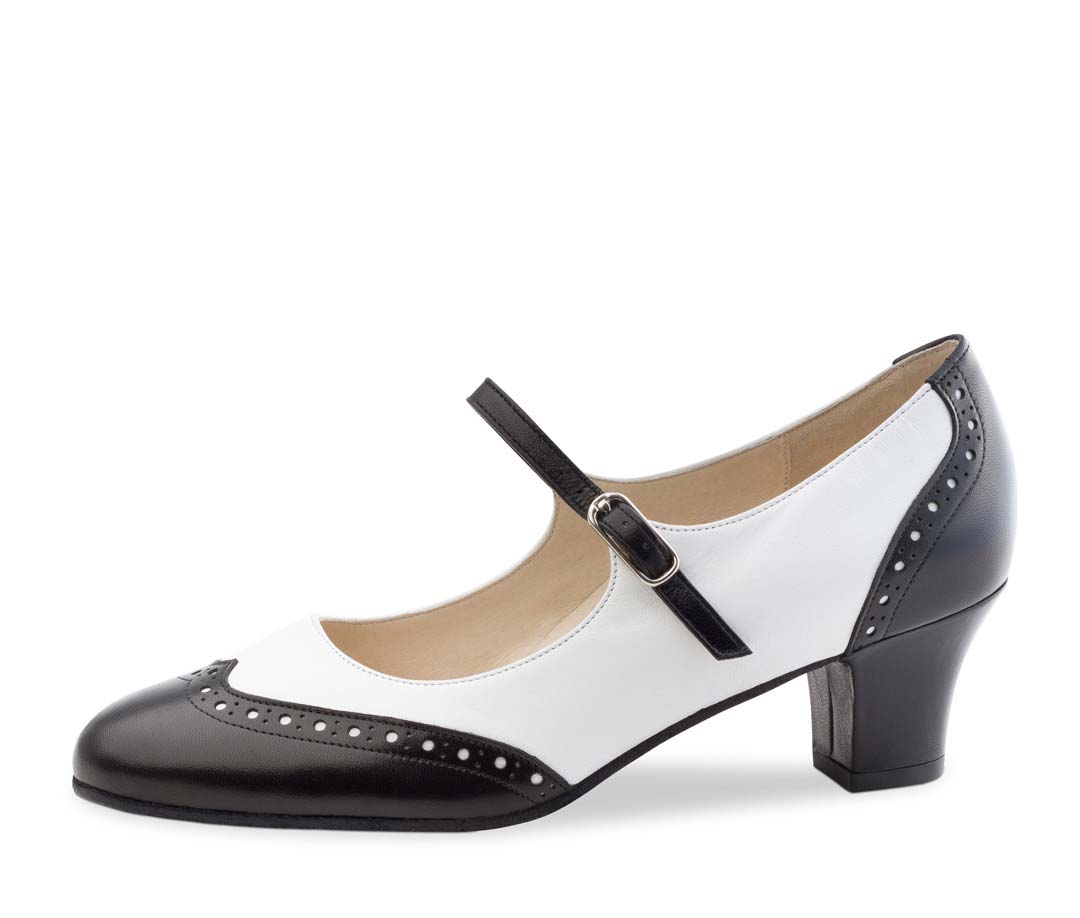 Chaussures de danse fermées Werner Kern noires et blanches
