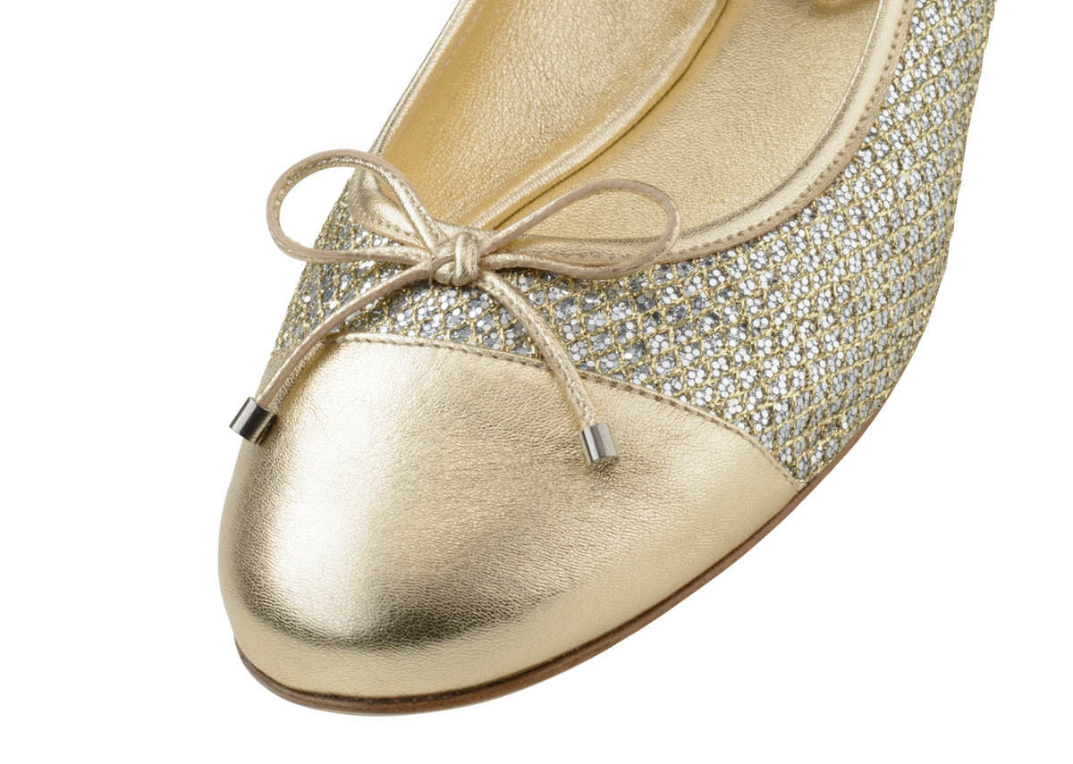 Ballerina Sole - Werner Kern Ballerinas Ballerines Sole de Werner Kern avec paillettes dorées Ballerines