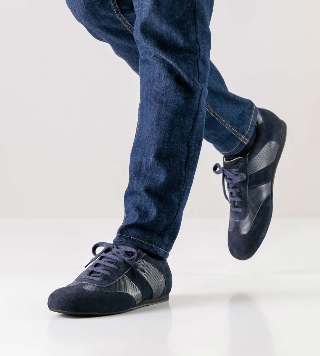 Bari Chaussures de danse pour hommes à semelles libres de Werner Kern en bleu