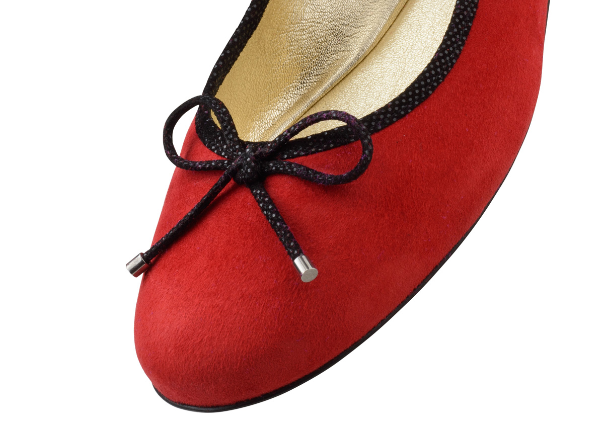Ballerina Baia - Werner Kern Ballerinas Ballerine rouge de Werner Kern en daim fin