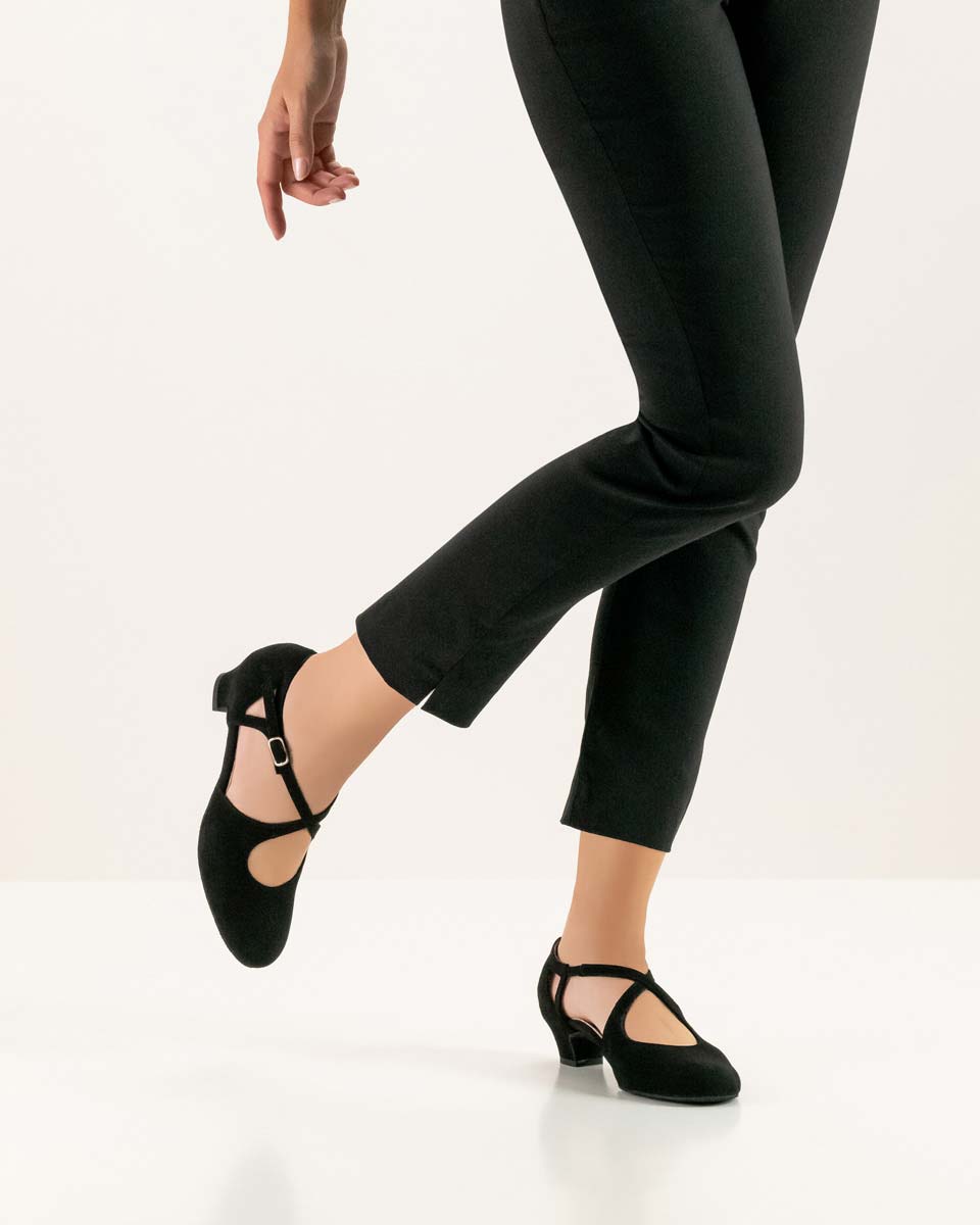 Gala Chaussures de danse pour femmes Werner Kern ouvertes sur le côté avec un talon de 3,4 cm