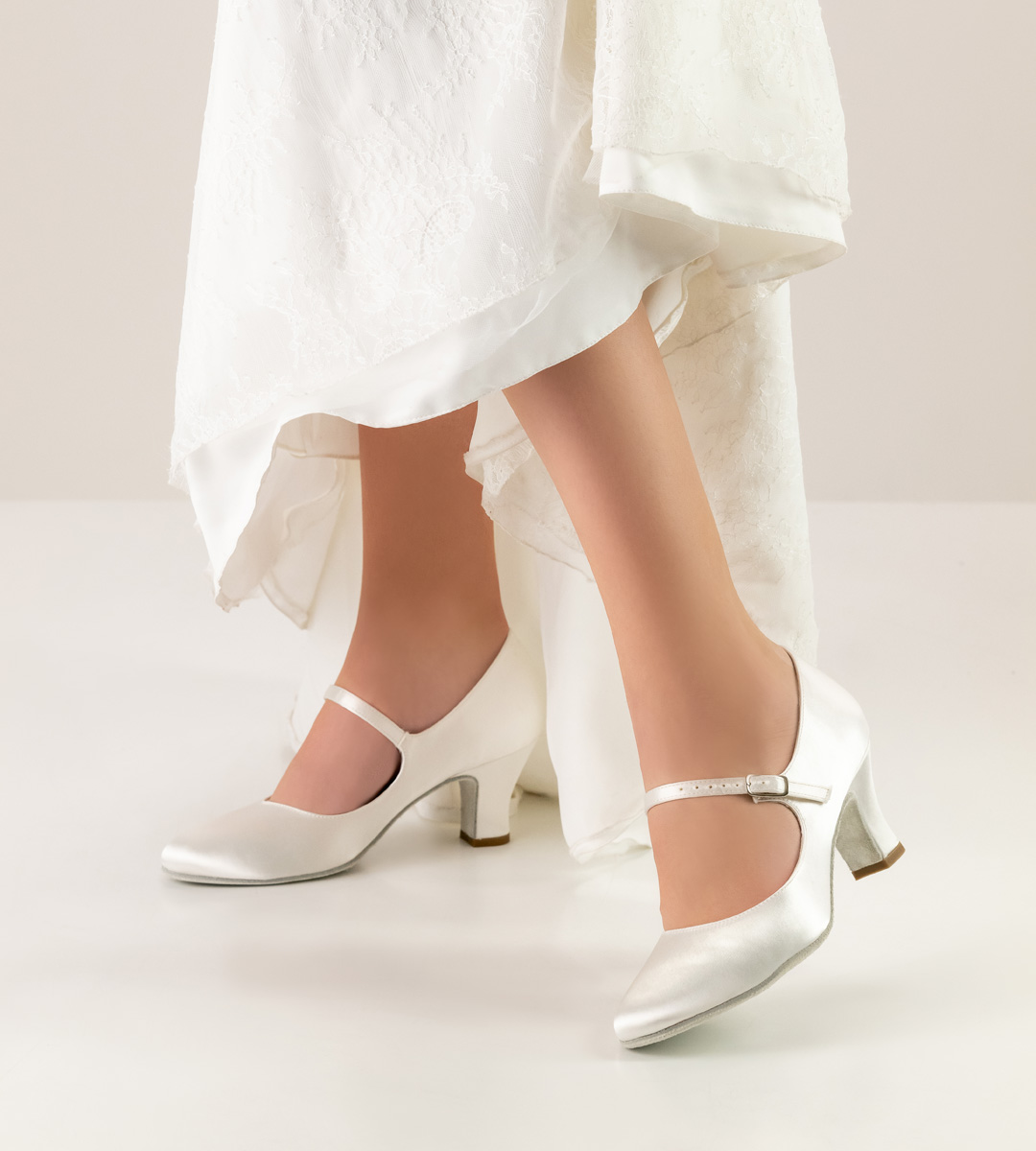 Werner Kern Chaussures de mariée en satin blanc