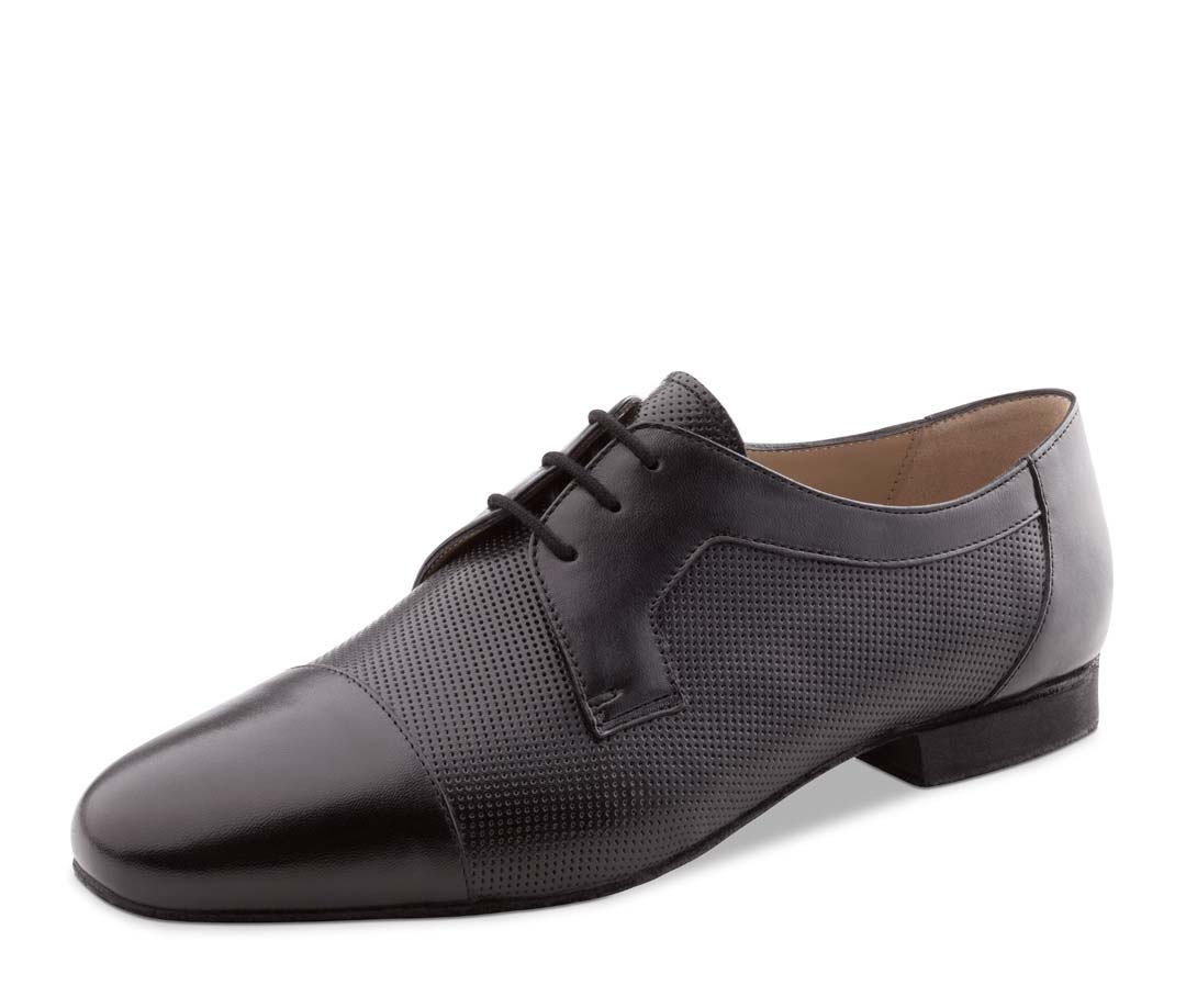 Treviso Chaussures de danse pour hommes noires de Werner Kern avec cuir perforé