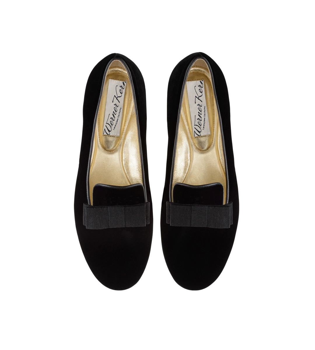 Loafer noir en velours de Werner Kern 