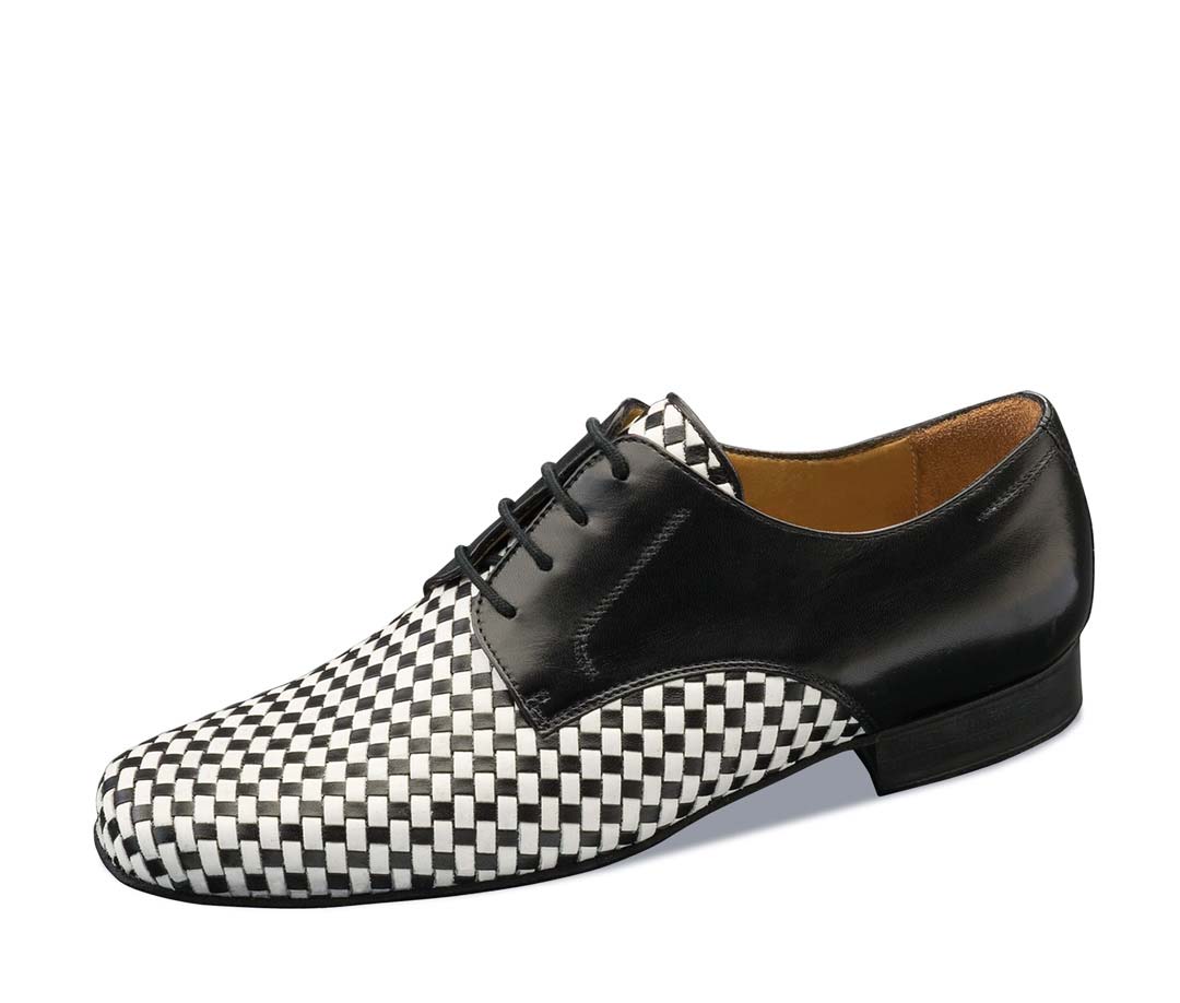 Chaussures de danse pour hommes noires et blanches de Nueva Epoca