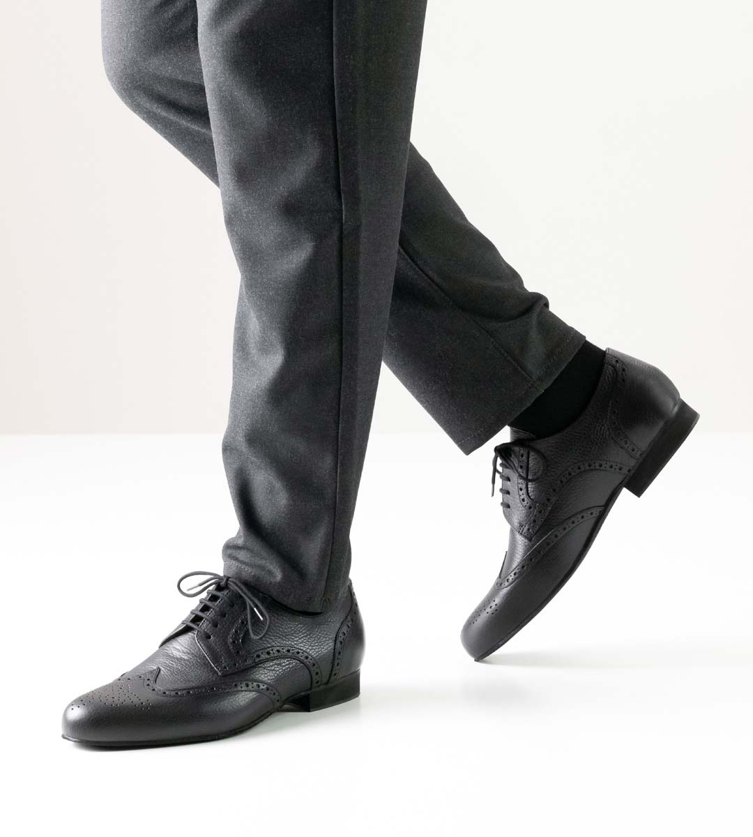 Bormio Chaussures de danse pour hommes noires de Werner Kern pour pieds larges