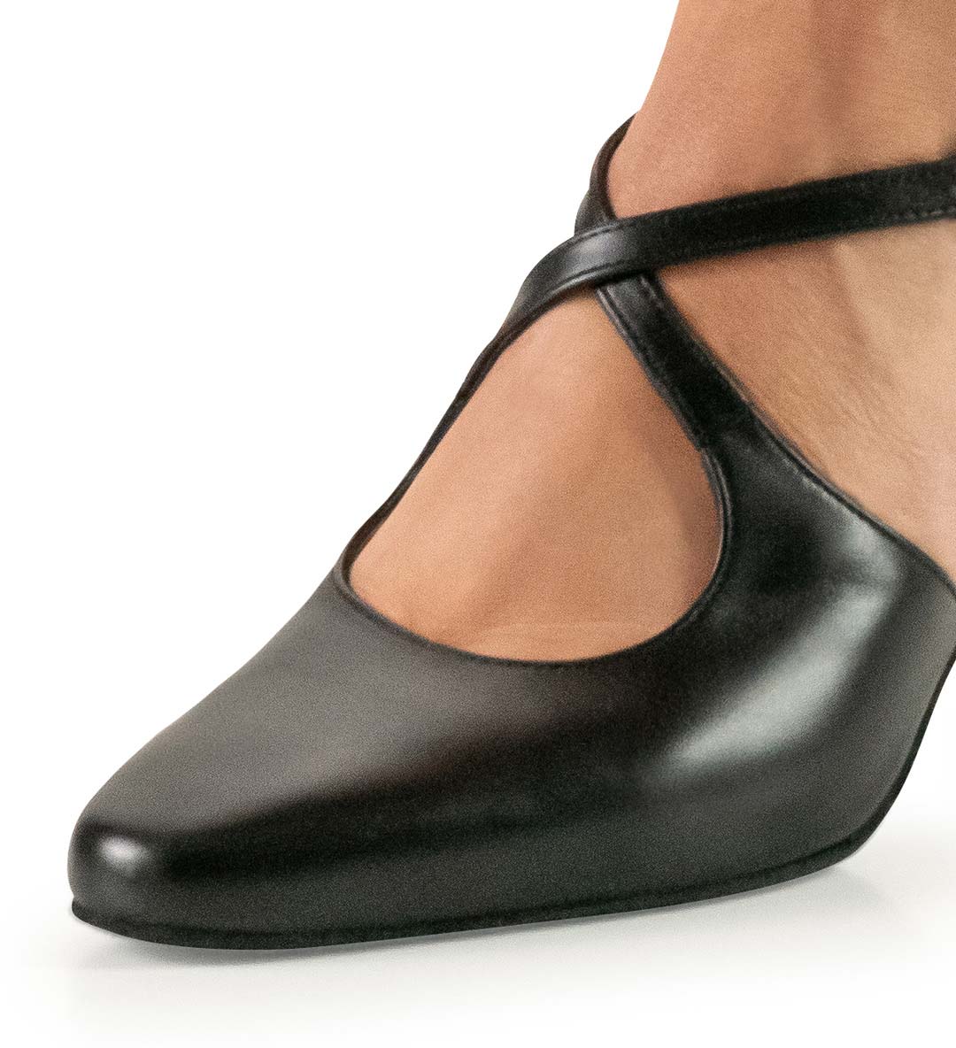 Ines Vue détaillée des lanières des chaussures de danse pour femmes Werner Kern Tango